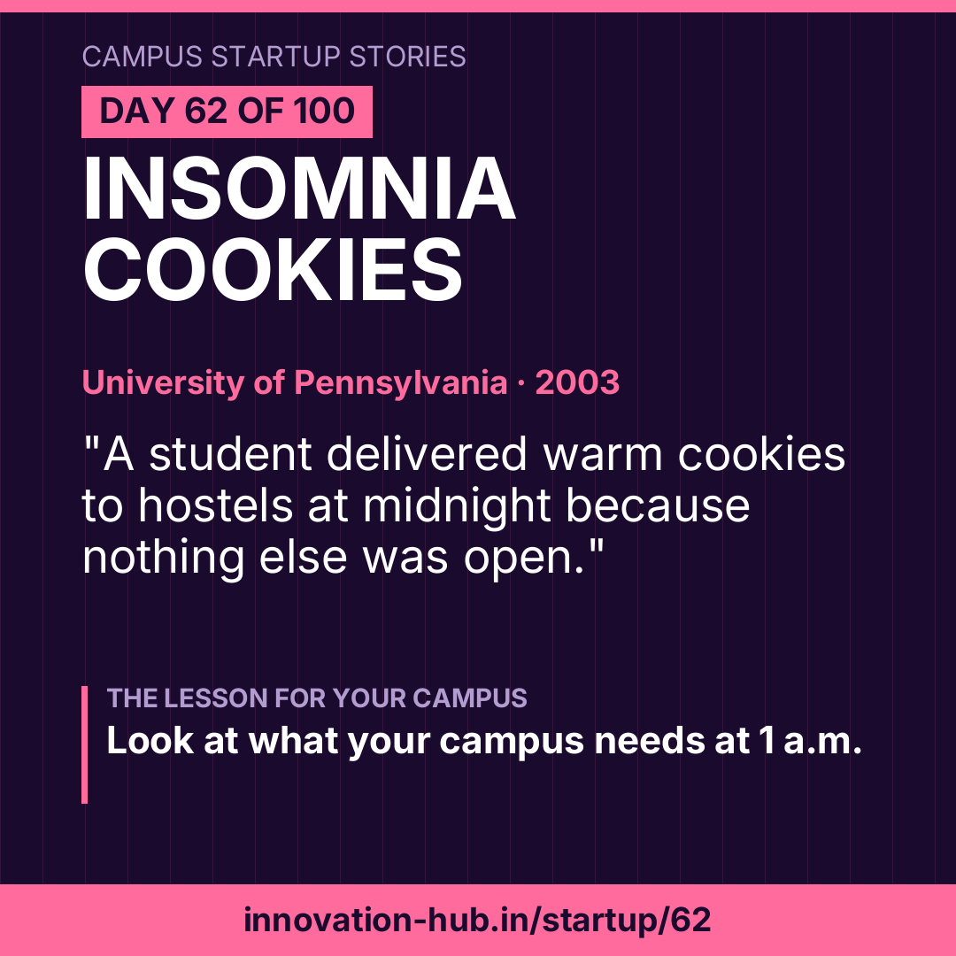 Day 62 poster: Insomnia Cookies
